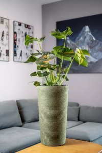 Adoni Doniczka jutowa zielona z wkładem 32x57 cm - ręcznie robiona (adoni-grn-57) 3