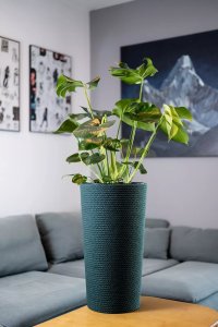 Adoni Doniczka bawełniana zielona z wkładem 32x57 cm – ręcznie robiona (adoni-ba-grn-57) 3