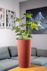 Adoni Doniczka jutowa czerwona z wkładem 32x57 cm - ręcznie robiona (adoni-red-57) 3