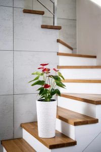 Adoni Doniczka bawełniana biała z wkładem 22x36 cm – ręcznie robiona (adoni-ba-wht-36) 2