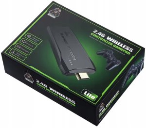 Pako Konsola Do Gier Retro TV Hal Star 2 Pady Bezprzewodowe HDMI 64GB 20000 Gier 12