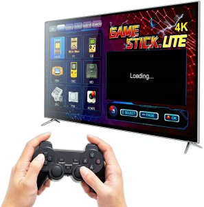 Pako Konsola Do Gier Retro TV Hal Star 2 Pady Bezprzewodowe HDMI 64GB 20000 Gier 5