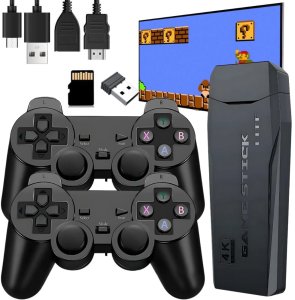 Pako Konsola Do Gier Retro TV Hal Star 2 Pady Bezprzewodowe HDMI 64GB 20000 Gier 10