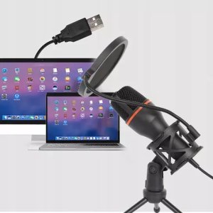 Mikrofon Logit LOGIT Mikrofon Do Komputera Pojemnościowy USB Karaoke BM-3000 5
