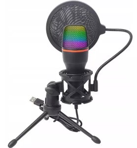 Mikrofon Logit LOGIT Mikrofon Do Komputera Pojemnościowy USB Karaoke BM-3000 9