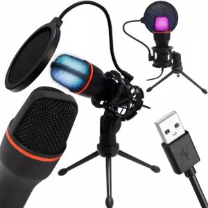 Mikrofon Logit LOGIT Mikrofon Do Komputera Pojemnościowy USB Karaoke BM-3000 10