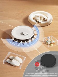 Robot sprzątający LeFant Lefant M2 Plus Robot Odkurzający 6000Pa Laser dToF Omijanie Przeszkód 3