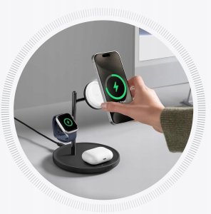Ładowarka Anker Anker MagGo Bezprzewodowa Ładowarka 3w1 Qi2 15W Apple Watch Ultra USB-C 2