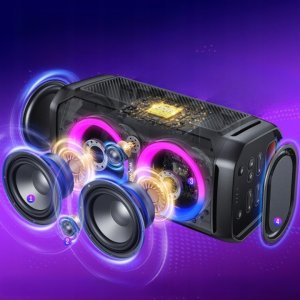 Głośnik W-KING W-KING 240W Głośnik bezprzewodowy Bluetooth IPX6 Boombox Party RGB Echo EQ 4