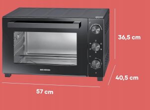 Mini piekarnik Adler Severin Piec do Pieczenia 46L Termoobieg Rożen Toster Piekarnik 230C 3