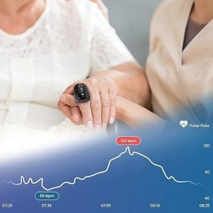 Pulsoksymetr IMDK Pulsoksymetr Pierścieniowy O2 Snun Monitor Snu Bluetooth Aplikacja Alarm 2