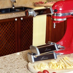 Ronic Zyle GVODE Nasadki do Makaronu KitchenAid Zestaw 3szt Stal Nierdzewna Wałkowarka 2
