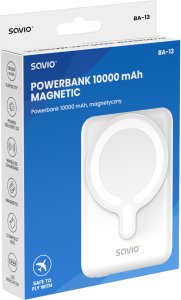 Powerbank Savio Magazyn energii SAVIO Power Bank Magnetic 10000mAh 20W White 5902768707762 BA-13 (5902768707762) 4