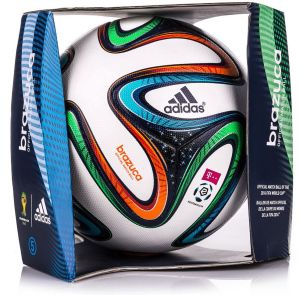 Adidas Piłka nożna Brazuca T-Mobile Ekstraklasa Official Match Ball 5 Brazylia 2014 Adidas uniw - 4054709182228 1