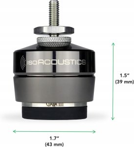 Podspeakers IsoAcoustics Gaia III izolatory do głośników i subwooferów 32kg 4szt 5