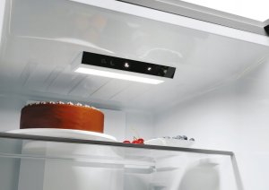 Lodówka Candy ECN2CQTEX206 Lodówka E Freestanding Combi Height 205cm Lodówka o pojemności 289 L Zamrażarka o pojemności 120 L Stal nierdzewna 3