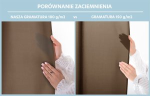 Fabryka Firan Zasłona 140x250 brązowa CARLI taśma wave oxford RESTILO do salonu 10