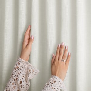 Fabryka Firan Zasłona kremowa 140x250 len VALETA taśma wave RESTILO do salonu 4