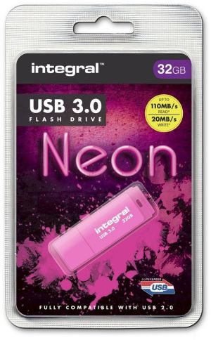 Pendrive Integral Neon, 32 GB  (INFD32GBNEONPK3.0) 3