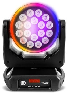Lampa studyjna LIGHT4ME Głowica ruchoma wash LED DMX efekt ring 60x0,2W SKY WASH 18x10W RGBW 3
