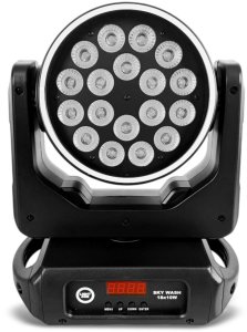 Lampa studyjna LIGHT4ME Głowica ruchoma wash LED DMX efekt ring 60x0,2W SKY WASH 18x10W RGBW 4