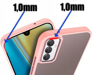 krainaGSM Etui Do Samsung Galaxy A14|A14 5G Matowe Silicone Case Satynowe + Szkło 9H 2