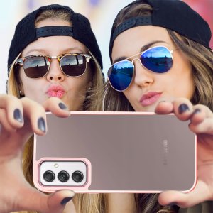 krainaGSM Etui Do Samsung Galaxy A14|A14 5G Matowe Silicone Case Satynowe + Szkło 9H 5