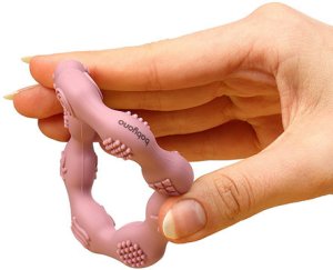 BabyOno 825/04 GRYZAK SILIKONOWY RING BEŻOWY 4