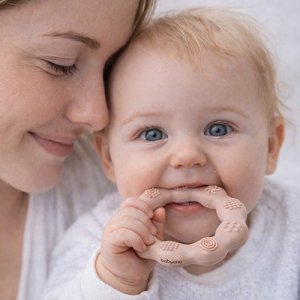 BabyOno 825/04 GRYZAK SILIKONOWY RING BEŻOWY 6