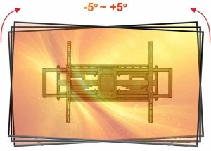 VETOUSON Extra Mocny Uchwyt do Telewizora 52-120 cali VX-503 Wieszak na TV 120kg długi 70cm 13