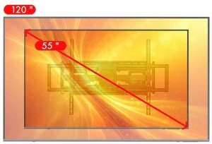 VETOUSON Extra Mocny Uchwyt do Telewizora 52-120 cali VX-503 Wieszak na TV 120kg długi 70cm 15