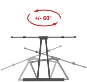 VETOUSON Extra Mocny Uchwyt do Telewizora 52-120 cali VX-503 Wieszak na TV 120kg długi 70cm 4