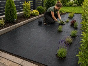 PrimeGarden Gruba agrowłóknina agrotkanina 70g 1x50m antchwastowa agrotkanina czarna 4