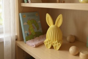 Dekoracja świąteczna Cotton World Dekoracja wielkanocna Wielkanocny Zajączek figurka zajączka 3D - żółty 4