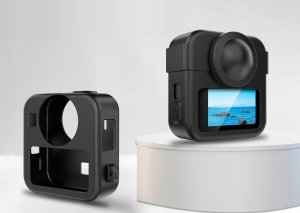 Puluz Zestaw 3w1 Etui Pokrowiec Futerał + Osłona Dekielek + Pasek Do Gopro Max 2 / Max2 / Pu1099b 3