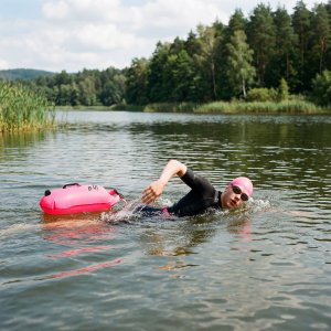 Avenli NILS NC1772 Dmuchana bojka do pływania 28 L Różowa 2