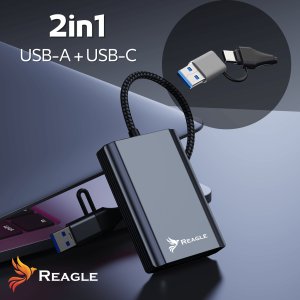 Czytnik Reagle Czytnik Kart CFExpress Typ B USB 3.2 Gen 2 do 2TB 10 Gb/s 2w1 USB C REAGLE 6