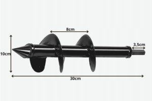 Verk Wiertło ogrodowe/świder do sadzenia roślin 30cm 2