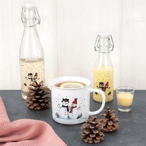 Orion Duży Kubek ceramiczny 470 ml zimowy motyw bałwanki na prezent (Ori_129694) 2
