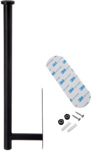 Staples Wieszak na ręcznik papierowy czarny loft metalowy na taśmę 3M (Ori_532150) 6