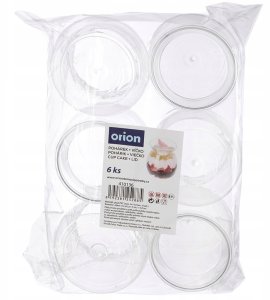 Orion Pucharki z Pokrywkami 160ml Zestaw 6 szt. do Monoporcji i Deserów 4