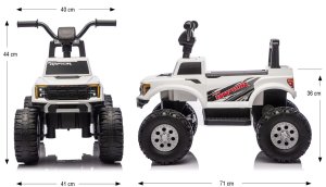 Milly Mally Milly Mally Pojazd na akumulator Ford F-150 Raptor White EDUKAMP 15