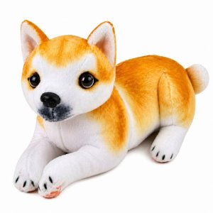LeanToys Pluszowy Piesek Shiba Inu Przytulanka Maskotka Pluszak Pies Miękki 25 cm EDUKAMP 4