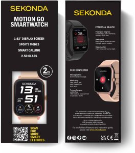 Smartwatch Sekonda Smartwatch męski Sekonda 30290 beżowy pasek 9