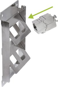 Delock InLine® Rozdzielacz 9-Port Cat.6A Ściana/ szyna w tym moduły Keystone 5