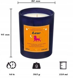 Cup&You Zestaw prezentowy LEW herbata i świeczka zapachowa dla osoby ze znakiem zodiaku lwa - prezent upominek dla kobiety faceta mamy taty babci dziadka 6