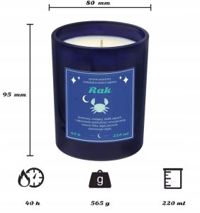 Cup&You Zestaw prezentowy RAK herbata i świeczka zapachowa dla osoby ze znakiem zodiaku raka - prezent upominek dla kobiety faceta mamy taty babci dziadka 6
