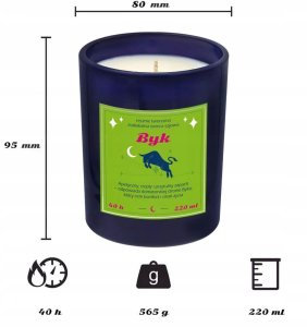 Cup&You Zestaw prezentowy BYK herbata i świeczka zapachowa dla osoby ze znakiem zodiaku byka - prezent upominek dla kobiety faceta mamy taty babci dziadka 6