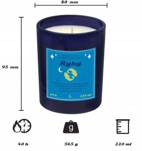 Cup&You Zestaw prezentowy RYBY herbata i świeczka zapachowa dla osoby ze znakiem zodiaku ryb - prezent upominek dla kobiety faceta mamy taty babci dziadka 6