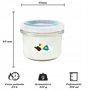 Cup&You ręcznie robiona świeca sojowa zapachowa w szkle 25h palenia 150ml 3